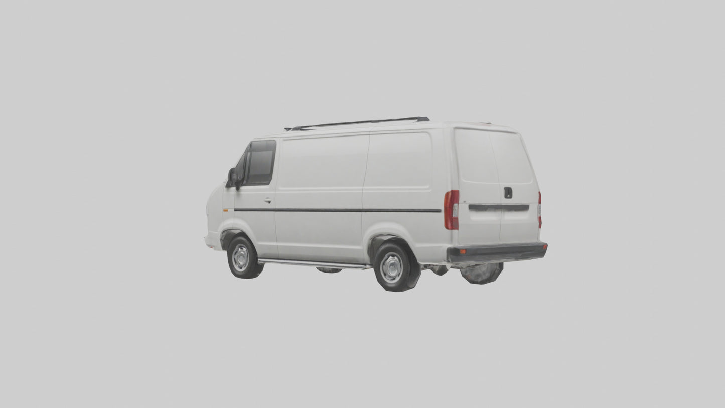 3D model Family Van with Sliding Doors model VR / AR / low-poly