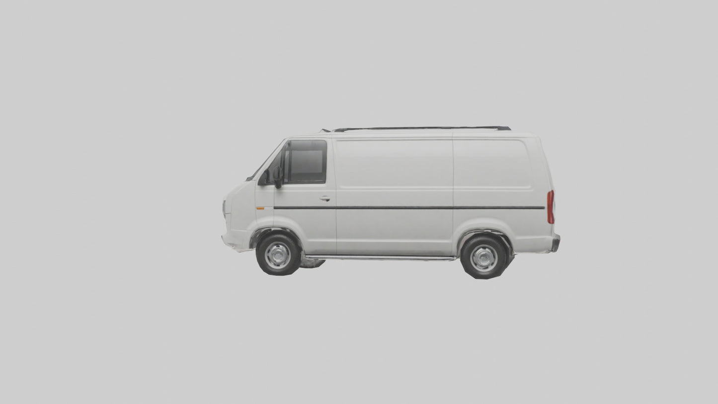 3D model Family Van with Sliding Doors model VR / AR / low-poly