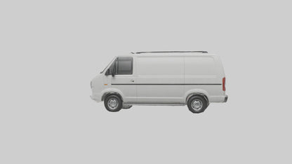 3D model Family Van with Sliding Doors model VR / AR / low-poly