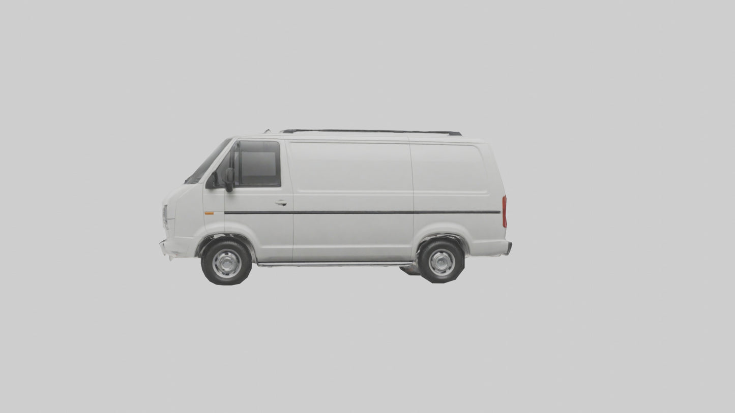 3D model Family Van with Sliding Doors model VR / AR / low-poly