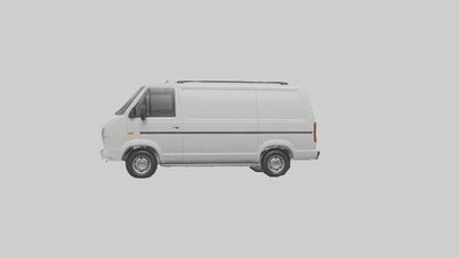 3D model Family Van with Sliding Doors model VR / AR / low-poly