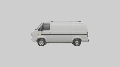 3D model Family Van with Sliding Doors model VR / AR / low-poly