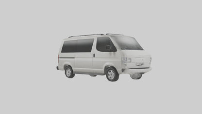 3D model Family Van with Sliding Doors model VR / AR / low-poly