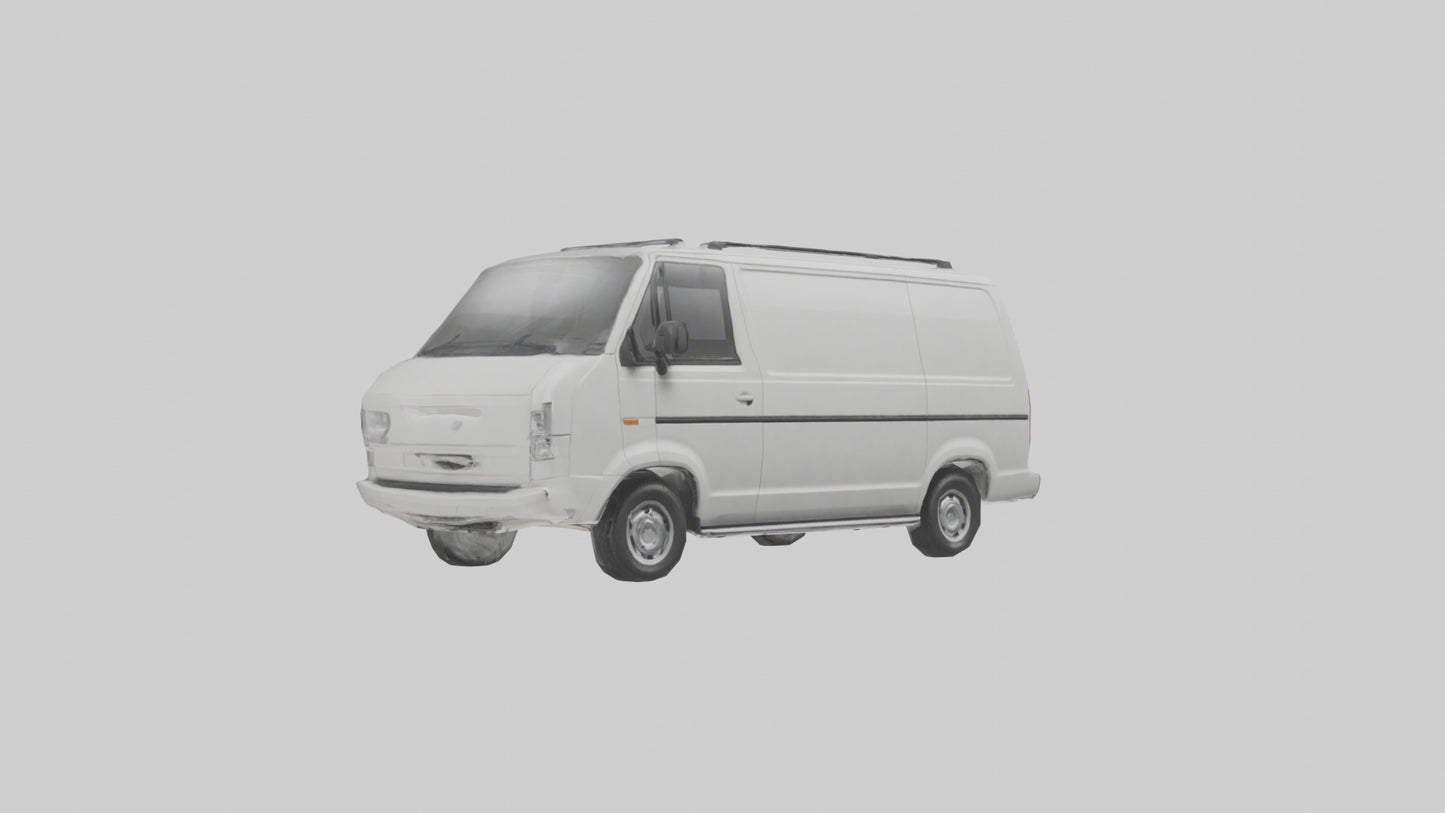 3D model Family Van with Sliding Doors model VR / AR / low-poly