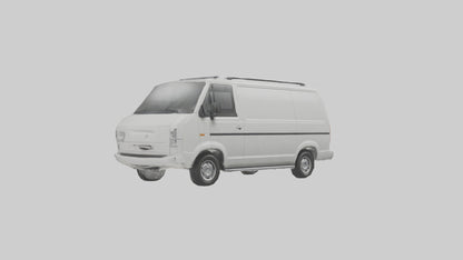 3D model Family Van with Sliding Doors model VR / AR / low-poly