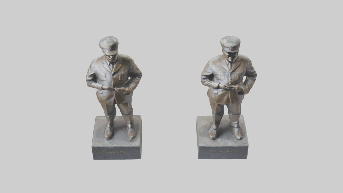 Famous Leader statue model 3D model