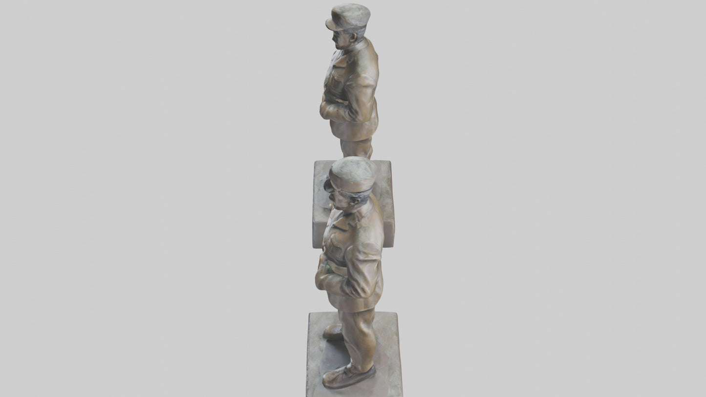 Famous Leader statue model 3D model
