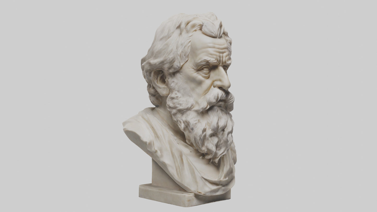 Famous Philosopher Bust model 3D model