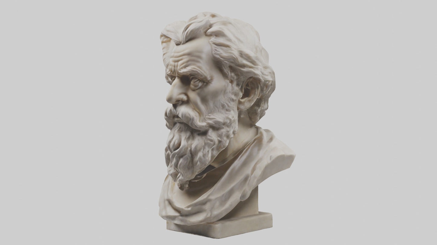 Famous Philosopher Bust model 3D model