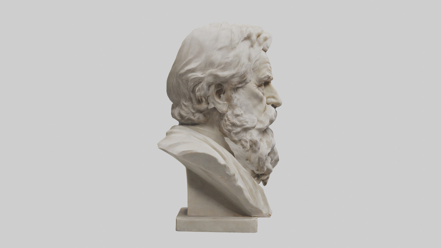Famous Philosopher Bust model 3D model