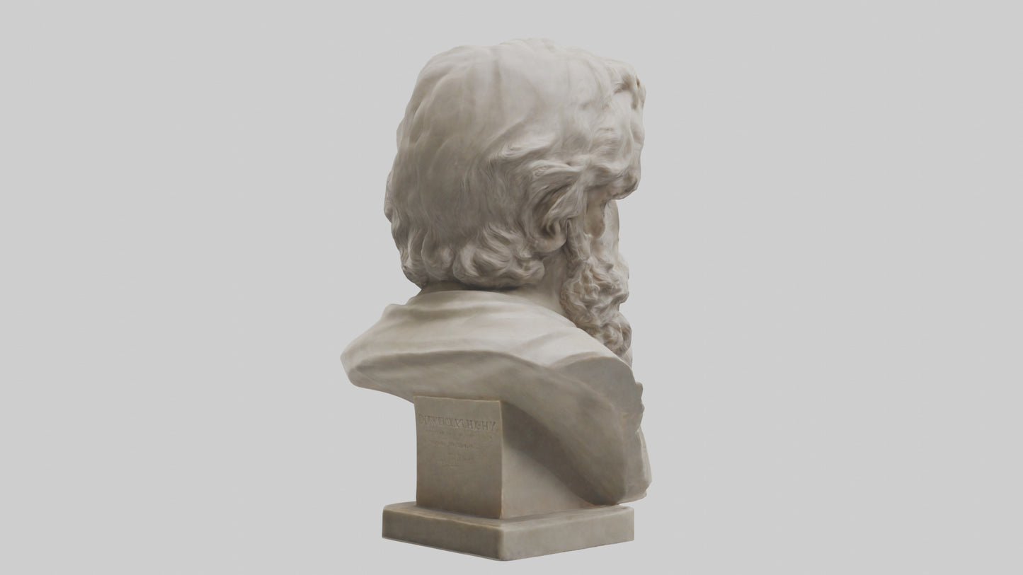Famous Philosopher Bust model 3D model