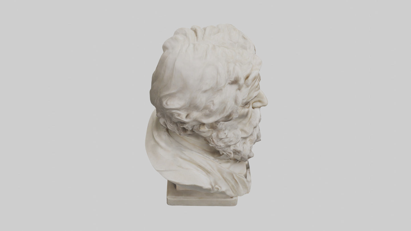 Famous Philosopher Bust model 3D model