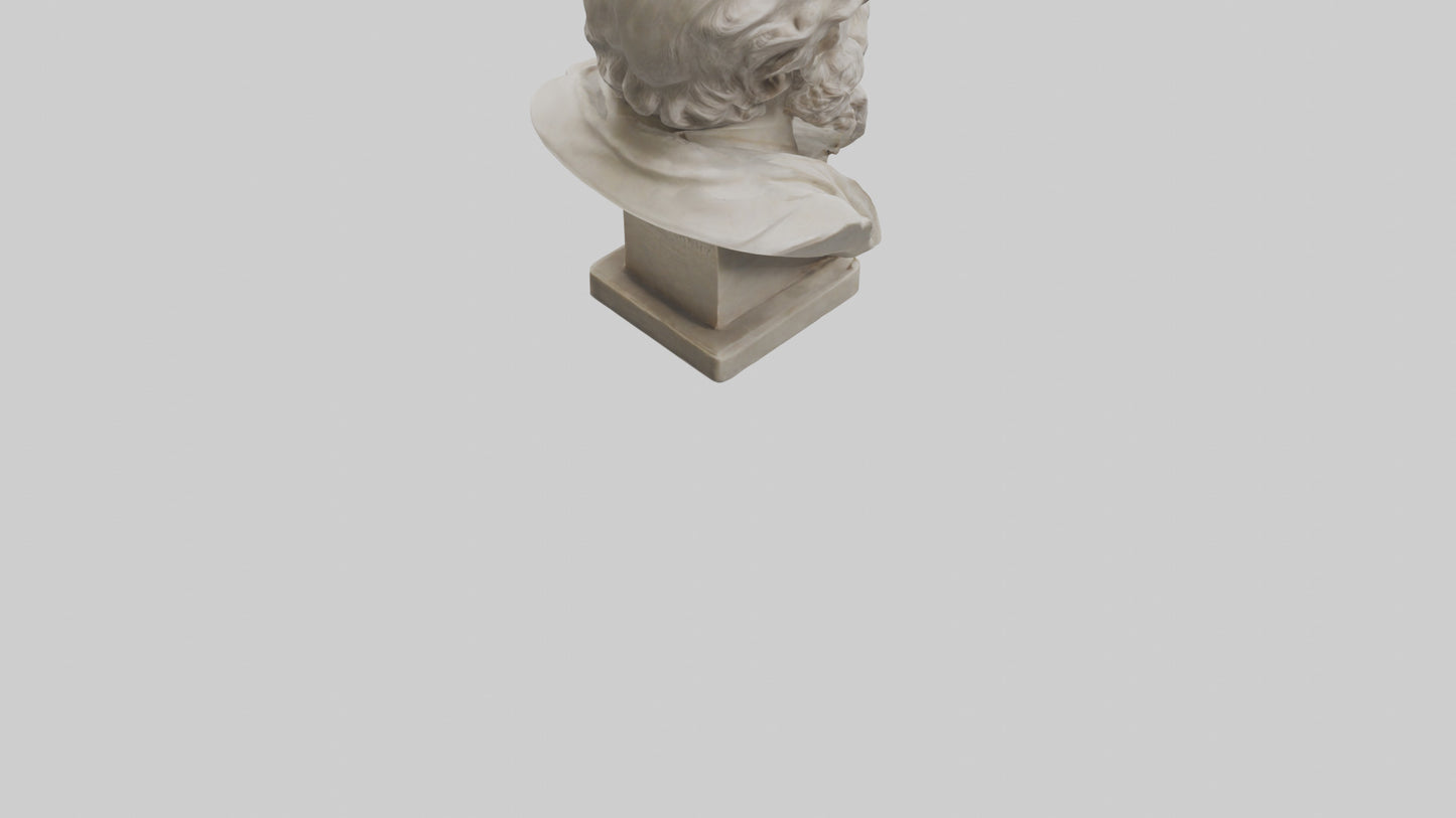 Famous Philosopher Bust model 3D model