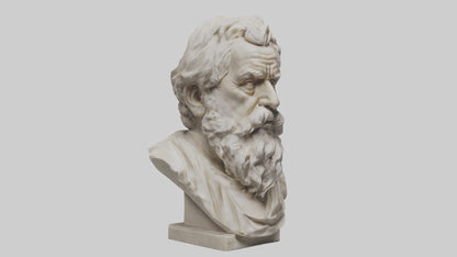 Famous Philosopher Bust model 3D model