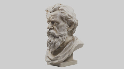 Famous Philosopher Bust model 3D model
