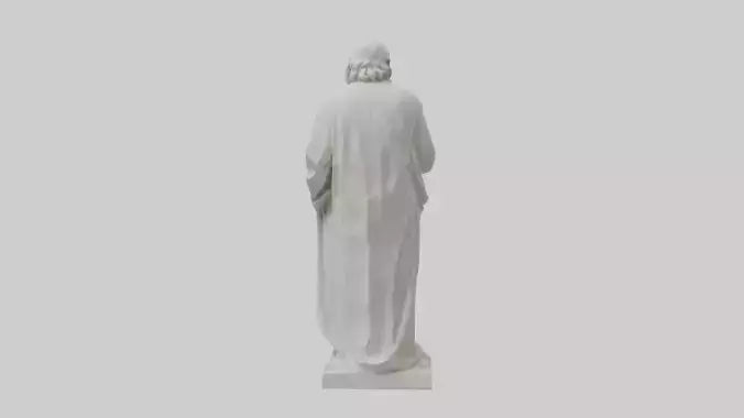 Famous philosopher statue model 3D model