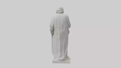 Famous philosopher statue model 3D model