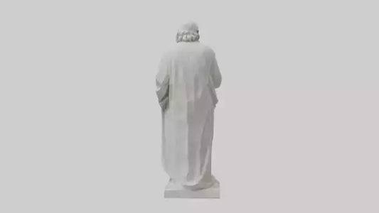 Famous philosopher statue model 3D model