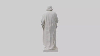 Famous philosopher statue model 3D model