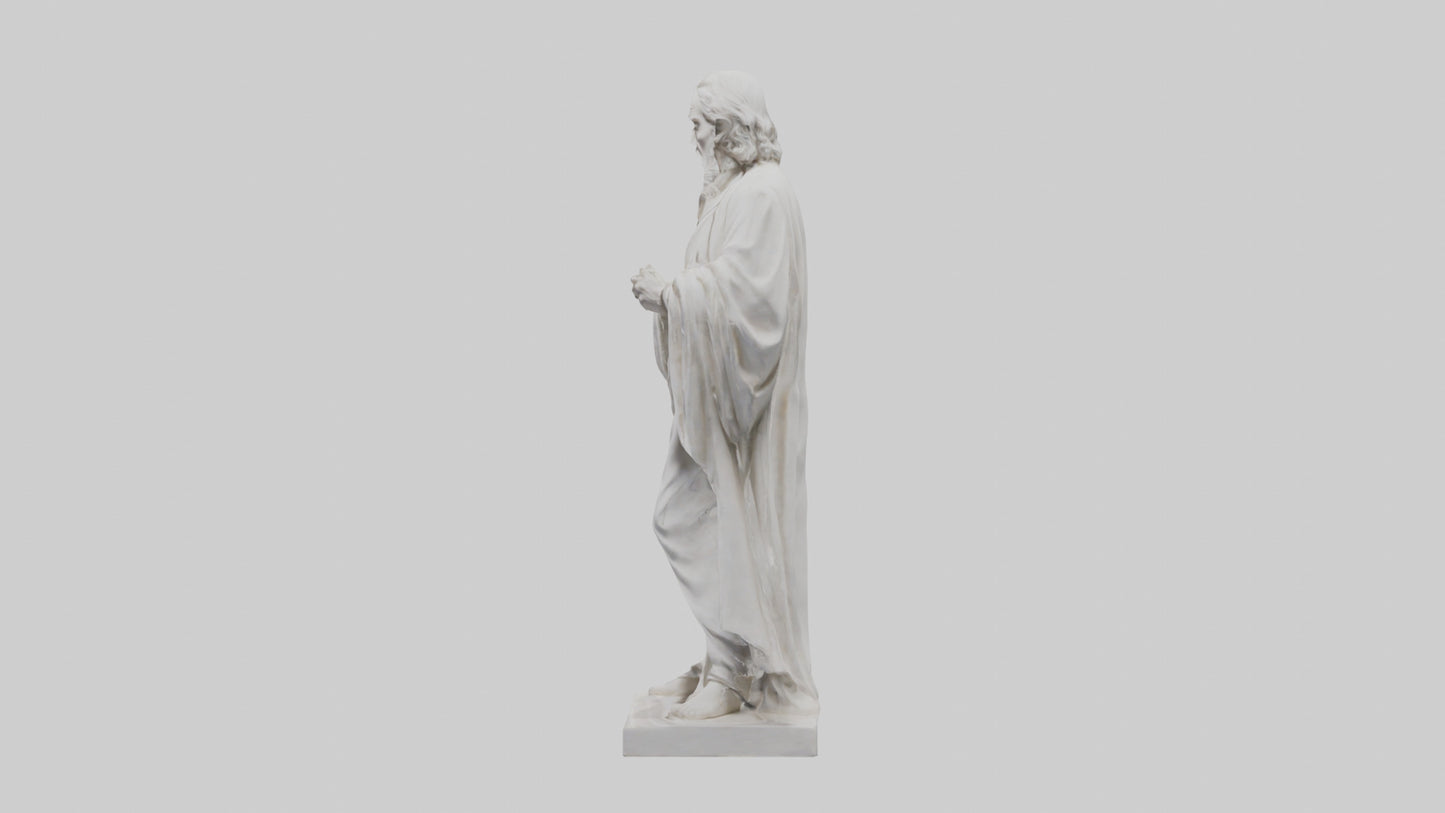 Famous philosopher statue model 3D model