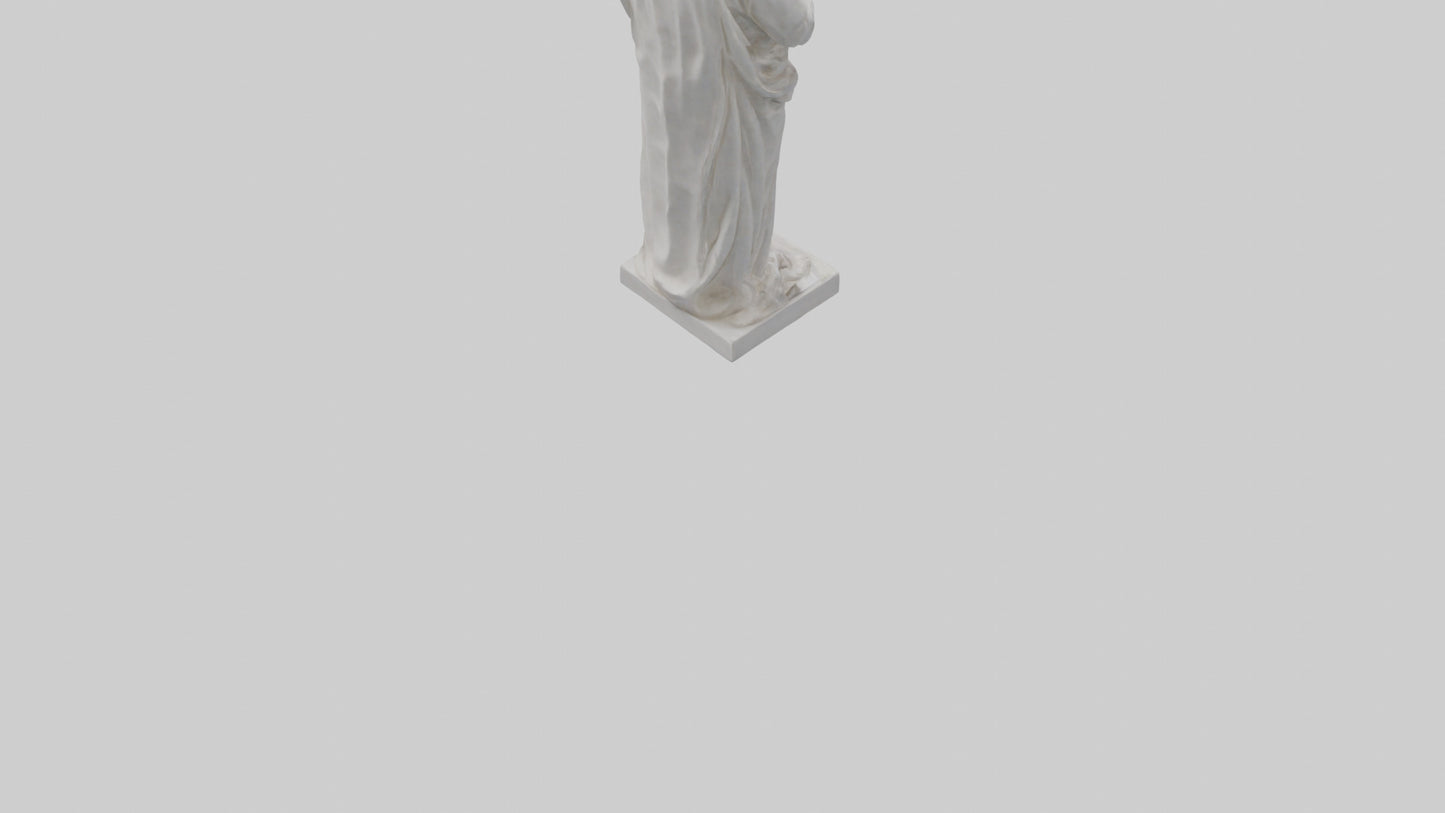 Famous philosopher statue model 3D model