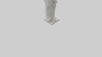 Famous philosopher statue model 3D model
