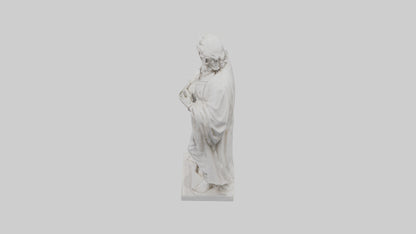 Famous philosopher statue model 3D model