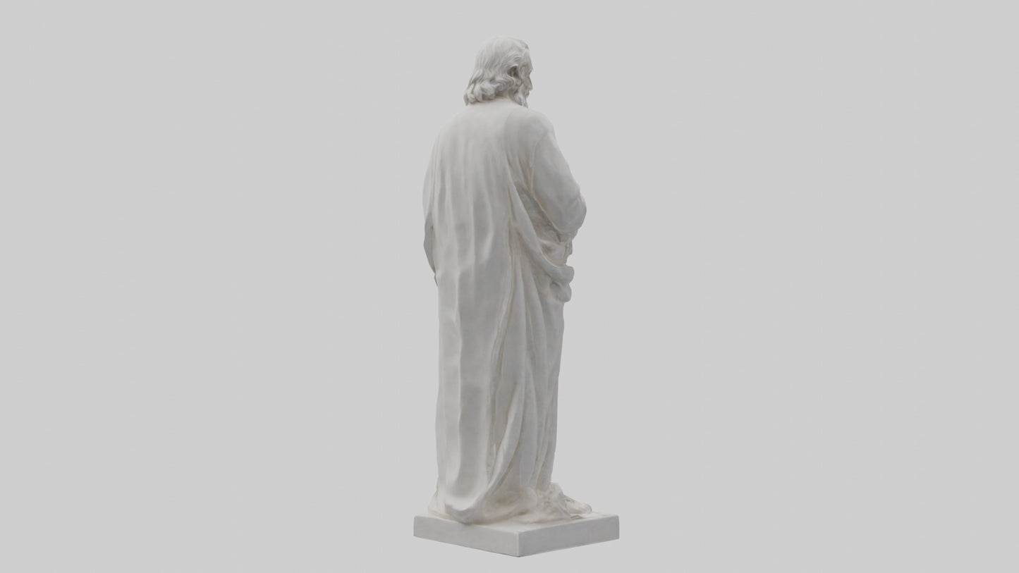 Famous philosopher statue model 3D model