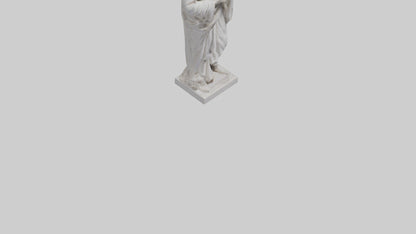 Famous philosopher statue model 3D model
