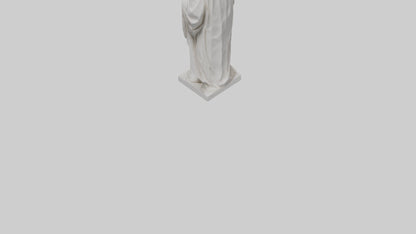 Famous philosopher statue model 3D model
