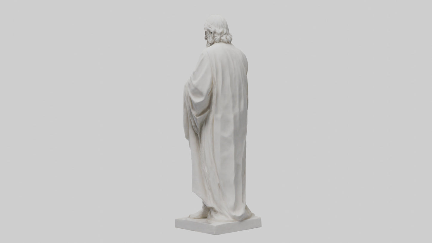 Famous philosopher statue model 3D model