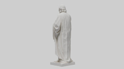 Famous philosopher statue model 3D model