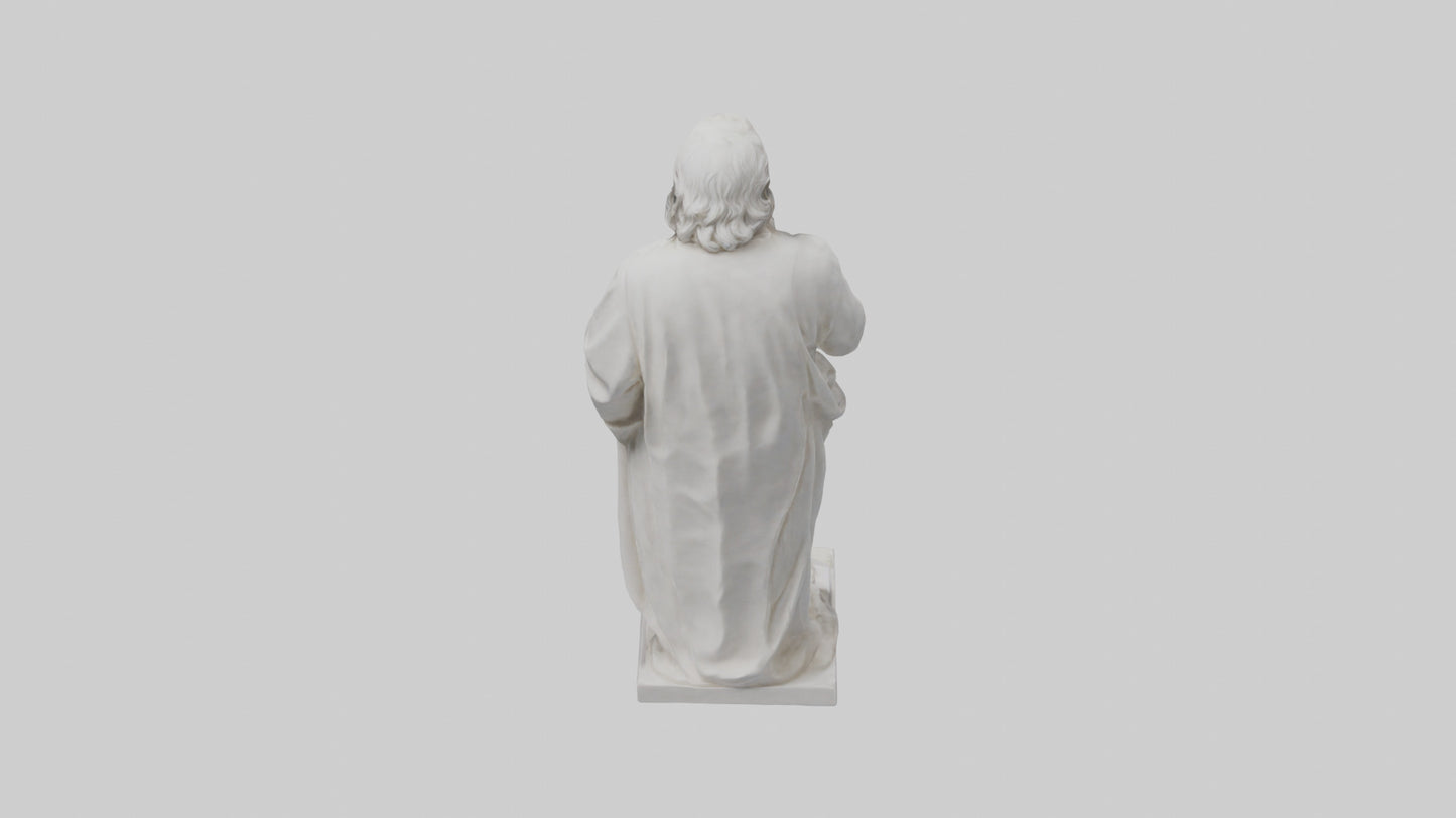 Famous philosopher statue model 3D model