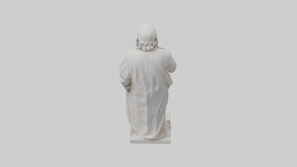 Famous philosopher statue model 3D model