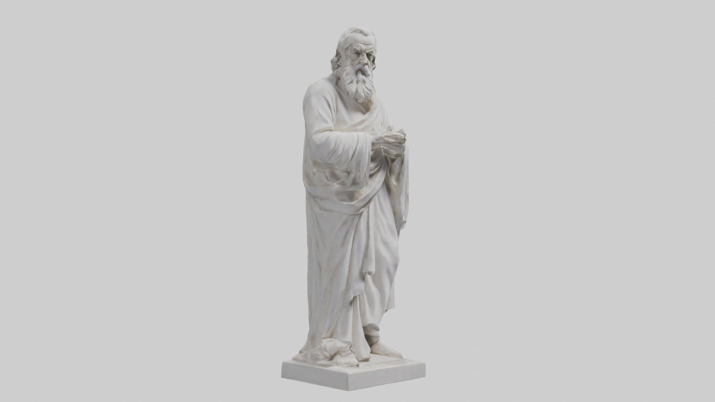 Famous philosopher statue model 3D model