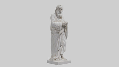 Famous philosopher statue model 3D model