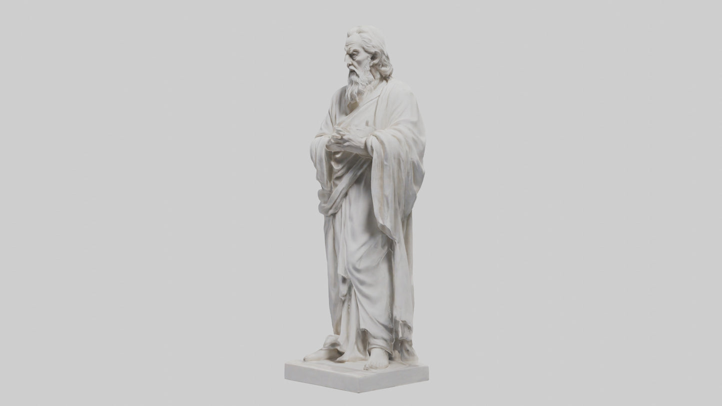 Famous philosopher statue model 3D model