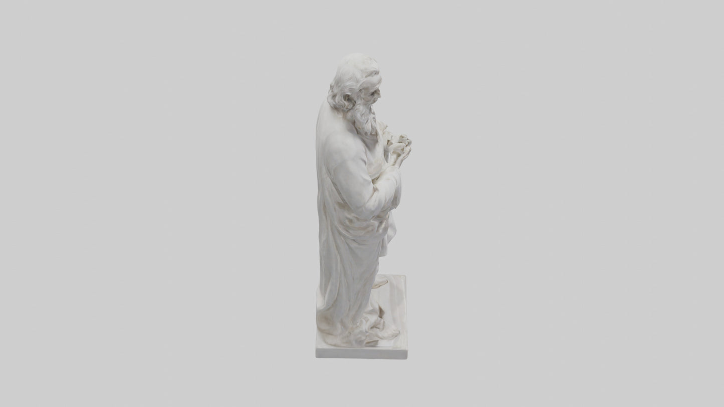 Famous philosopher statue model 3D model
