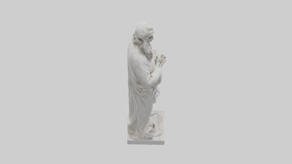 Famous philosopher statue model 3D model