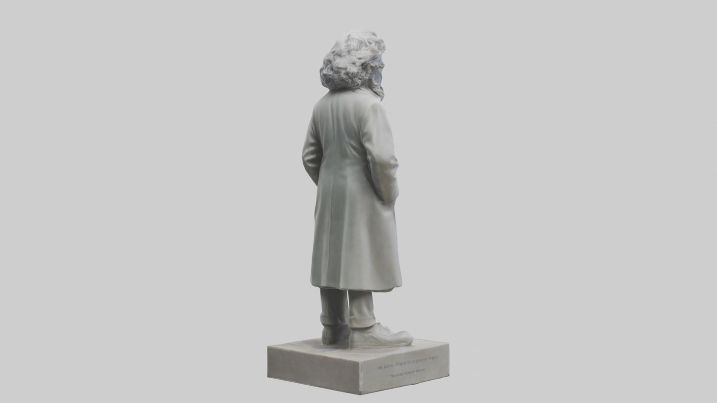 Famous Scientist statue model 3D model