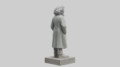 Famous Scientist statue model 3D model