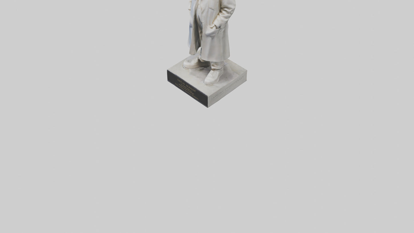 Famous Scientist statue model 3D model