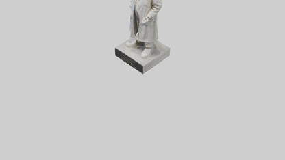 Famous Scientist statue model 3D model