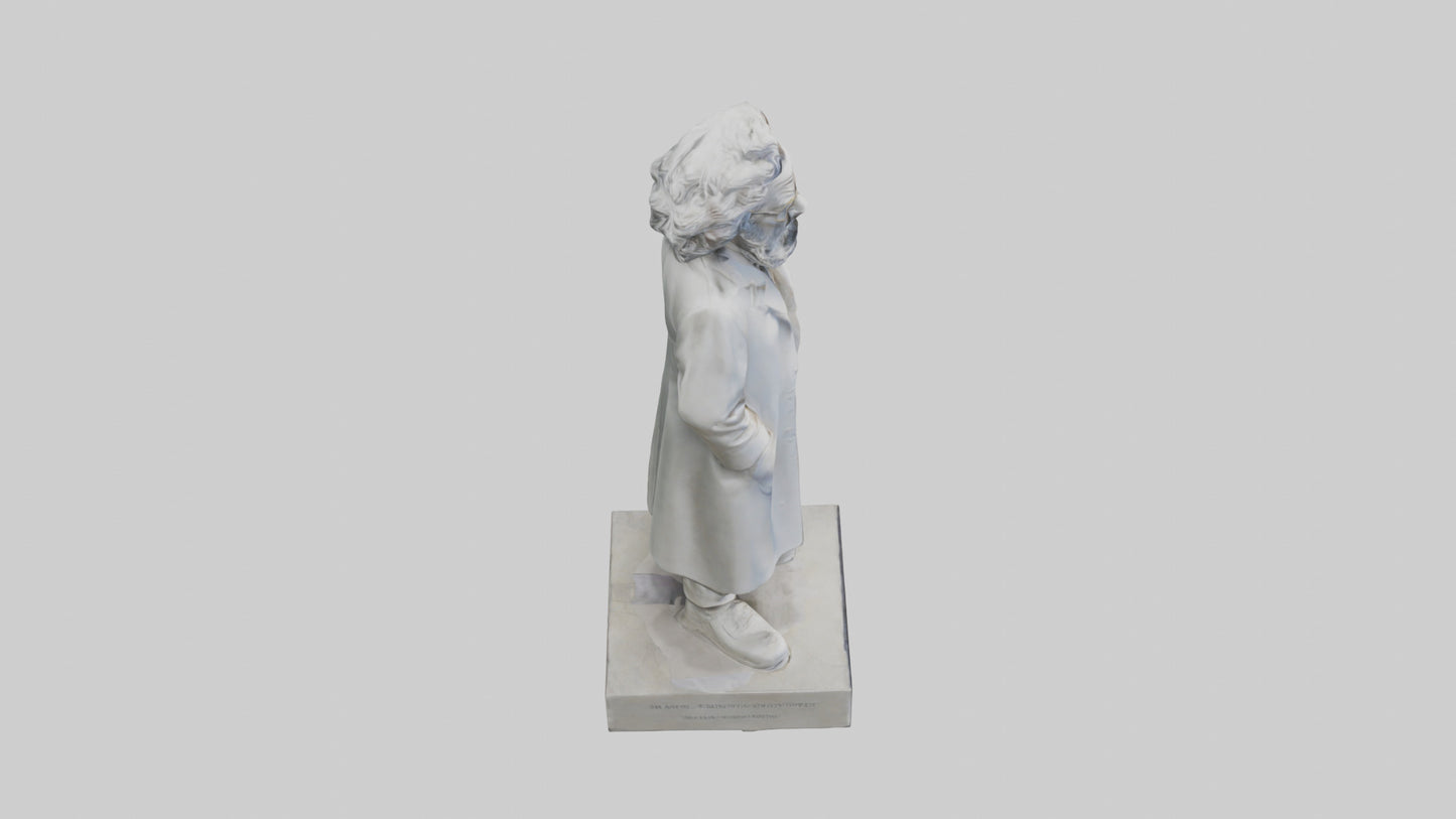 Famous Scientist statue model 3D model