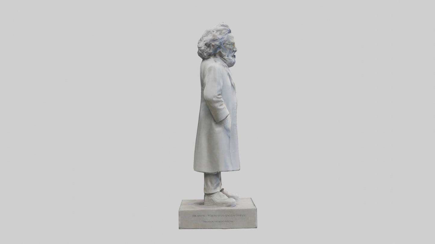 Famous Scientist statue model 3D model