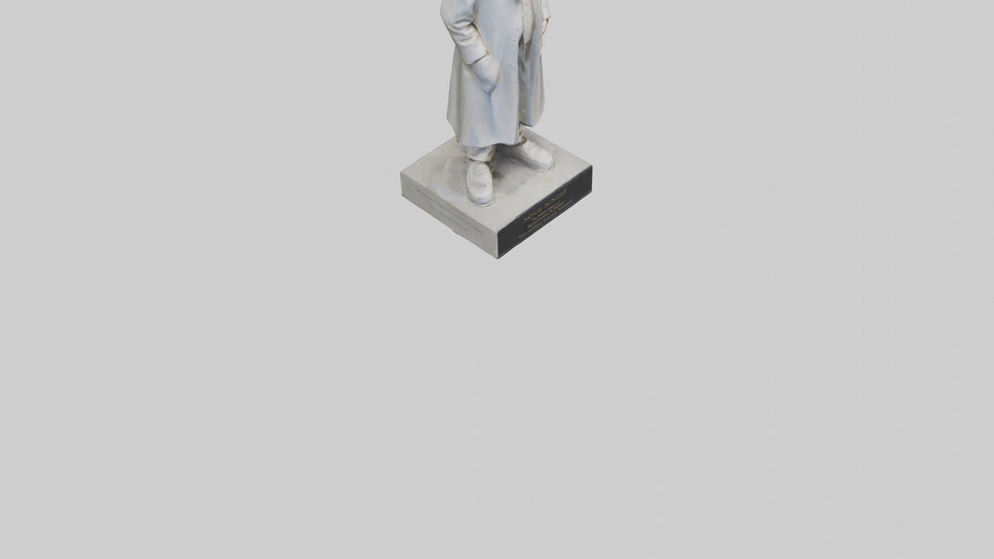 Famous Scientist statue model 3D model