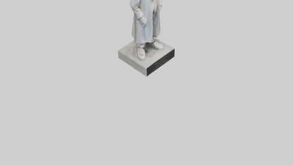 Famous Scientist statue model 3D model