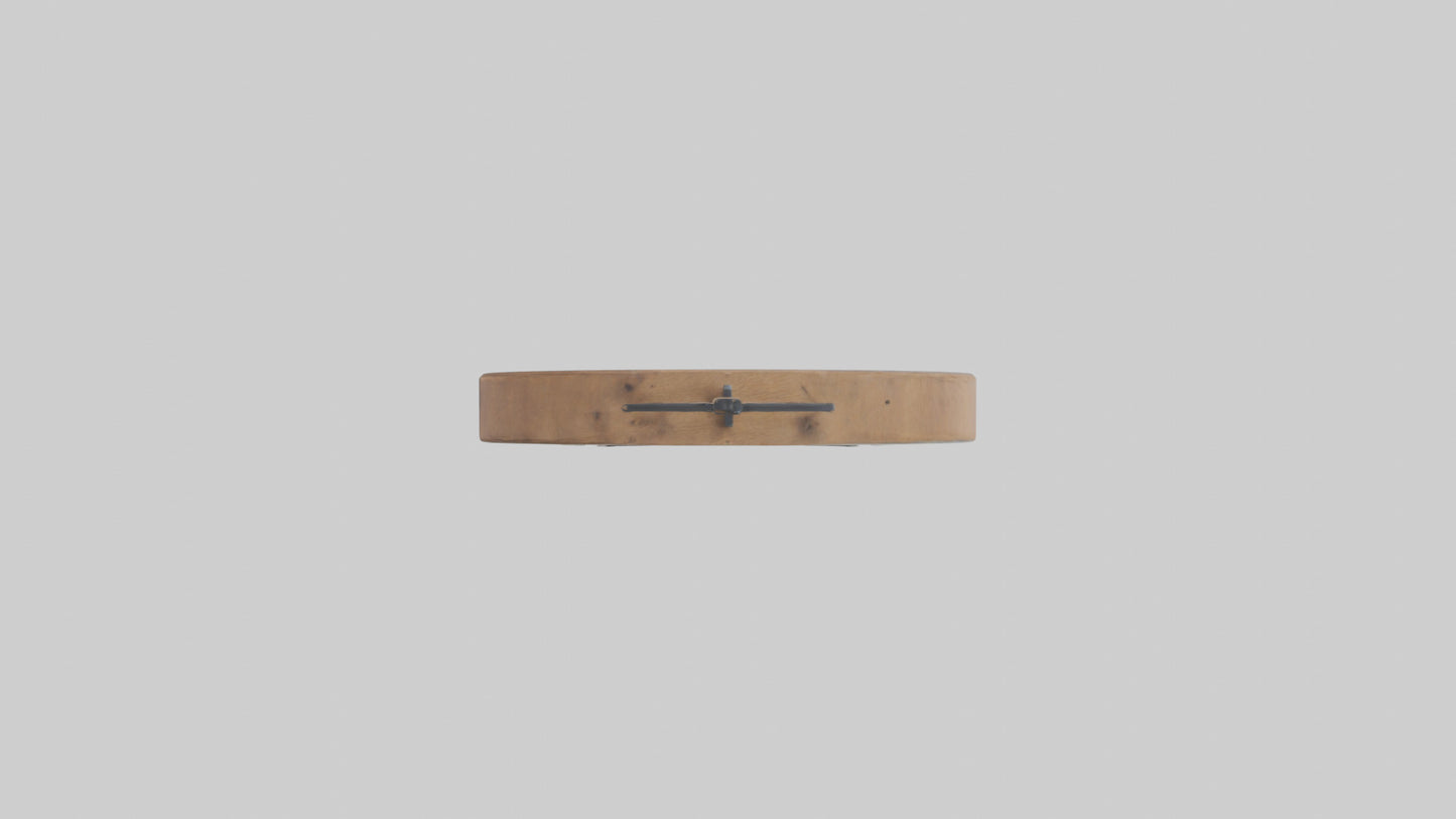 Farmhouse Minimalist Wall Clock model 3D model