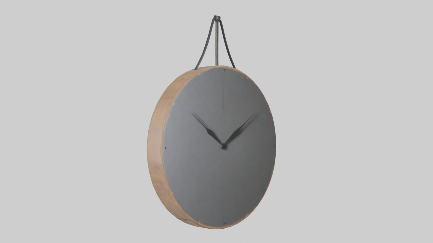 Farmhouse Minimalist Wall Clock model 3D model
