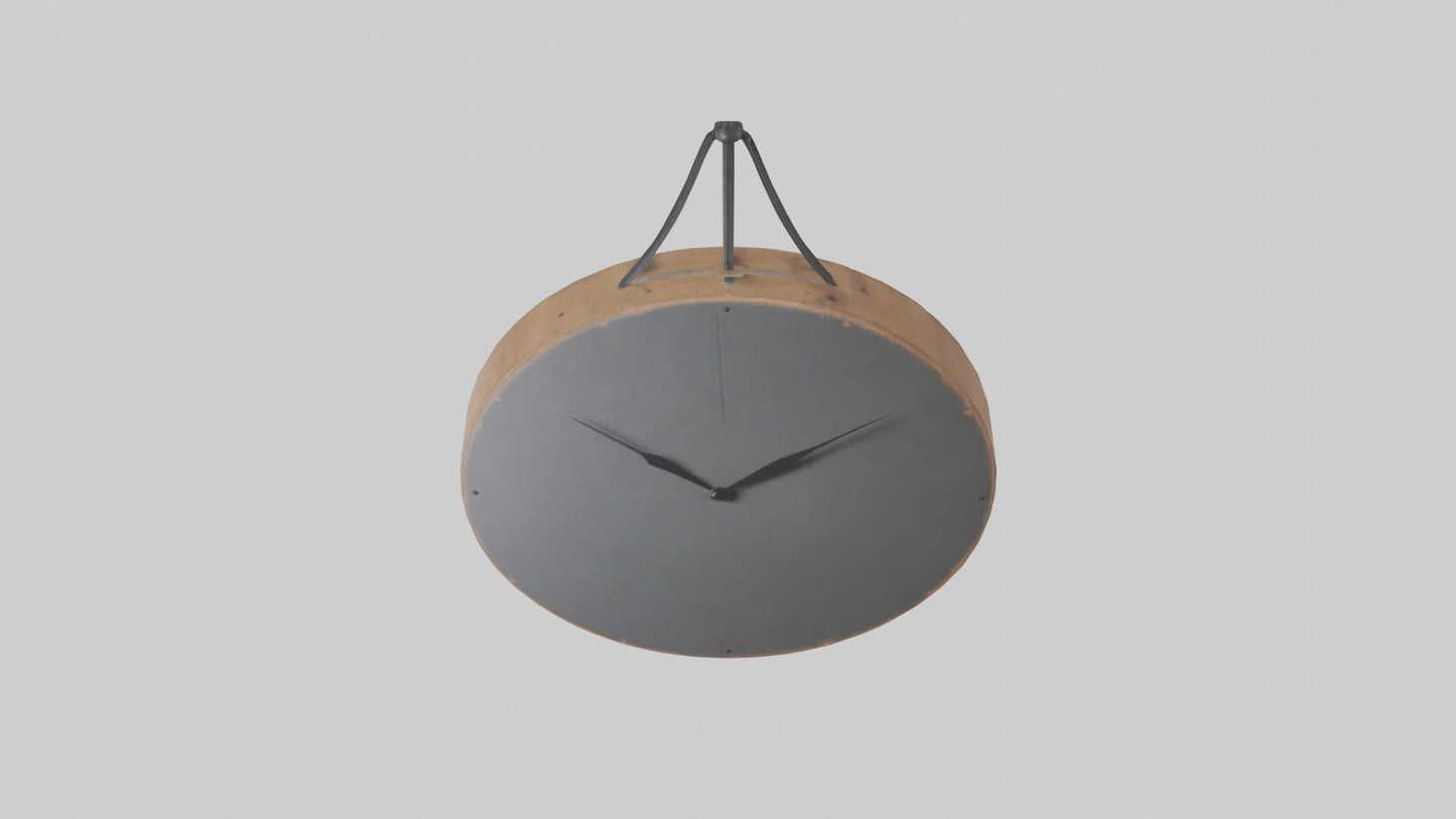 Farmhouse Minimalist Wall Clock model 3D model